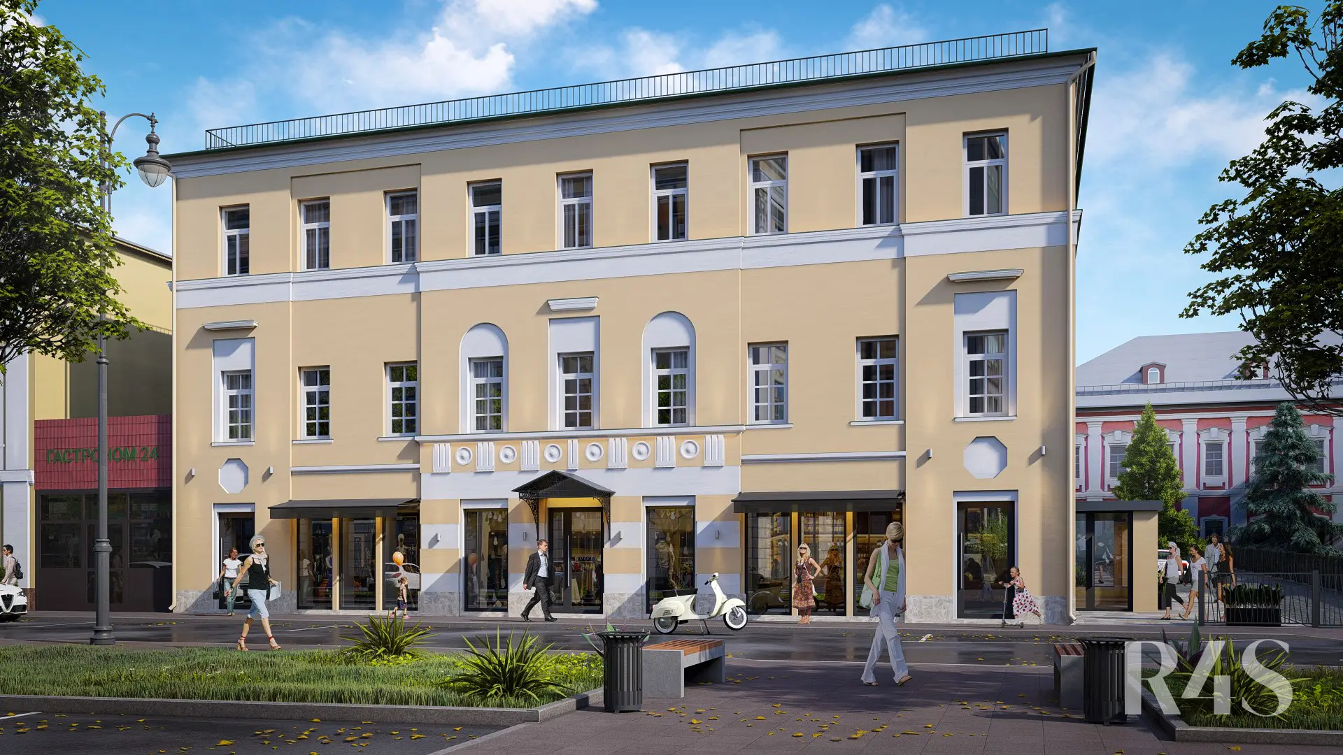 Продажа  особняка площадью 1279 м2 в Москве: Газетный переулок, 9с2 R4S | Realty4Sale