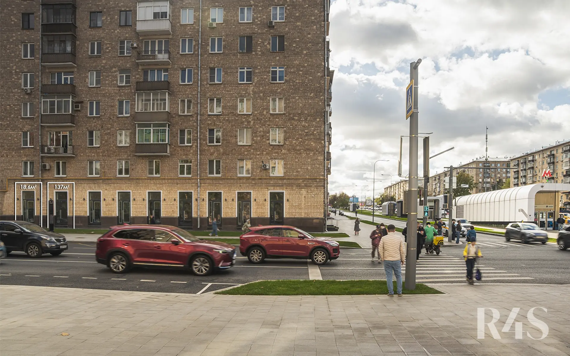 Аренда торговых помещений площадью 18.6 - 137 м2 в Москве:  Ленинский проспект, 81 R4S | Realty4Sale