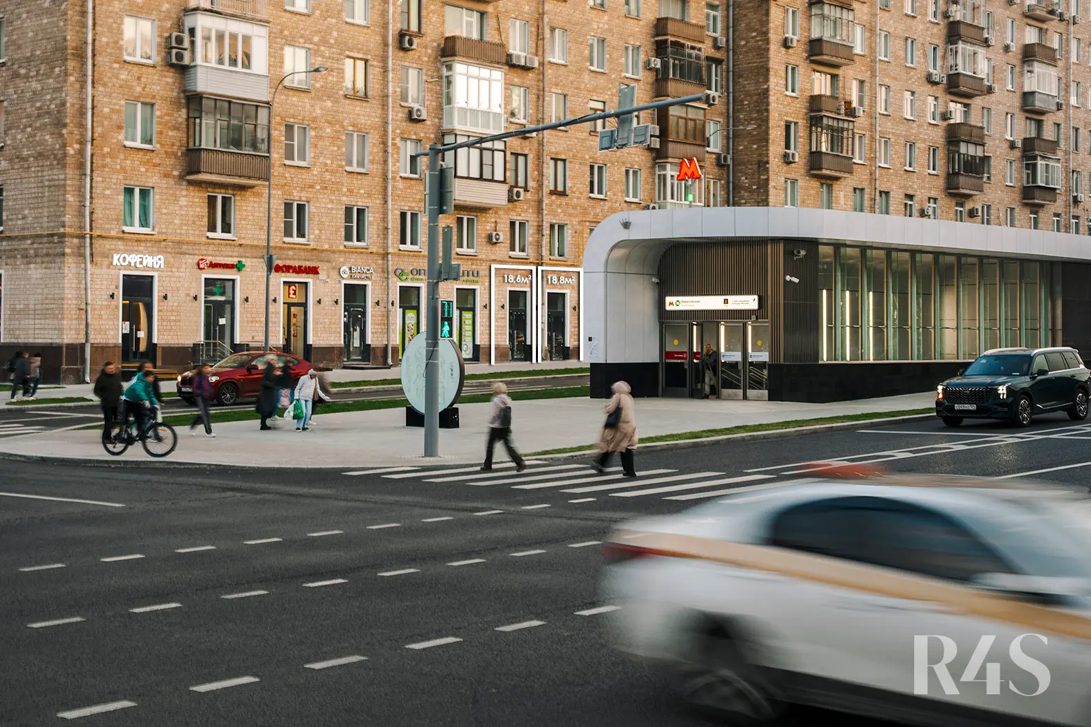 Аренда торговых помещений площадью 18.6 - 18.8 м2 в Москве:  Ленинский проспект, 81 R4S | Realty4Sale