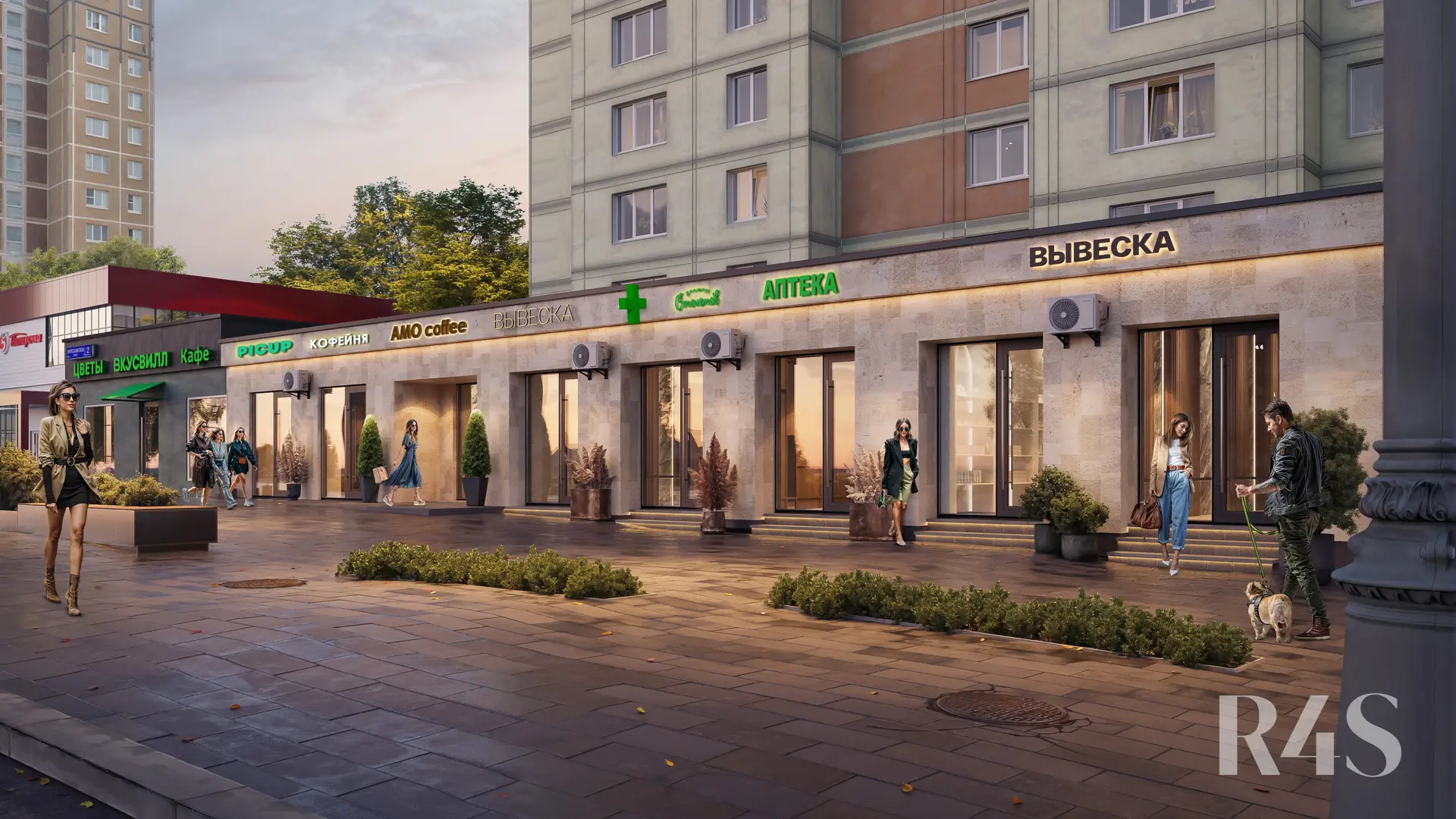 Продажа торговых помещений площадью 31.3 - 112.1 м2 в Москве:  Ярославское шоссе, 2к2 R4S | Realty4Sale