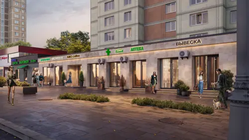 Продажа торговых помещений площадью 31.3 - 112.1 м2 в Москве:  Ярославское шоссе, 2к2 R4S | Realty4Sale