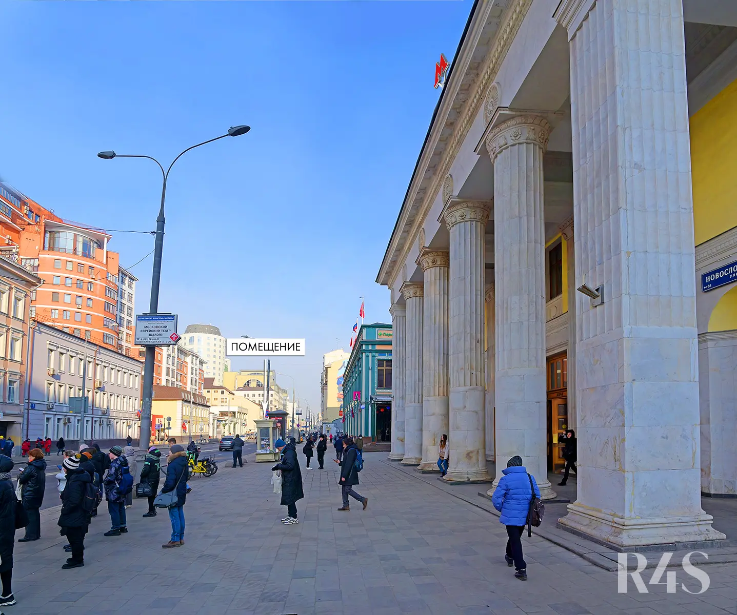 Аренда торговых помещений площадью 13.9 - 265.4 м2 в Москве:  Новослободская, 19с1 R4S | Realty4Sale