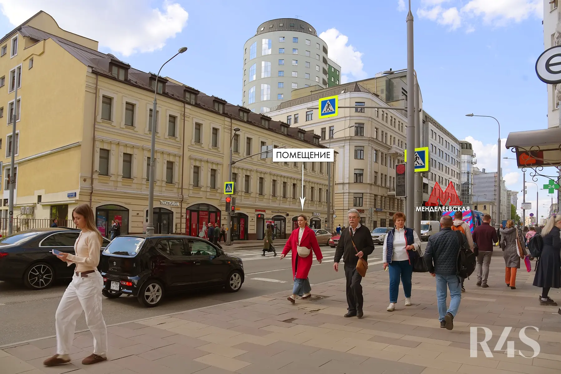 Продажа торгового помещения площадью 265.4 м2 в Москве: Новослободская, 19с1 R4S | Realty4Sale