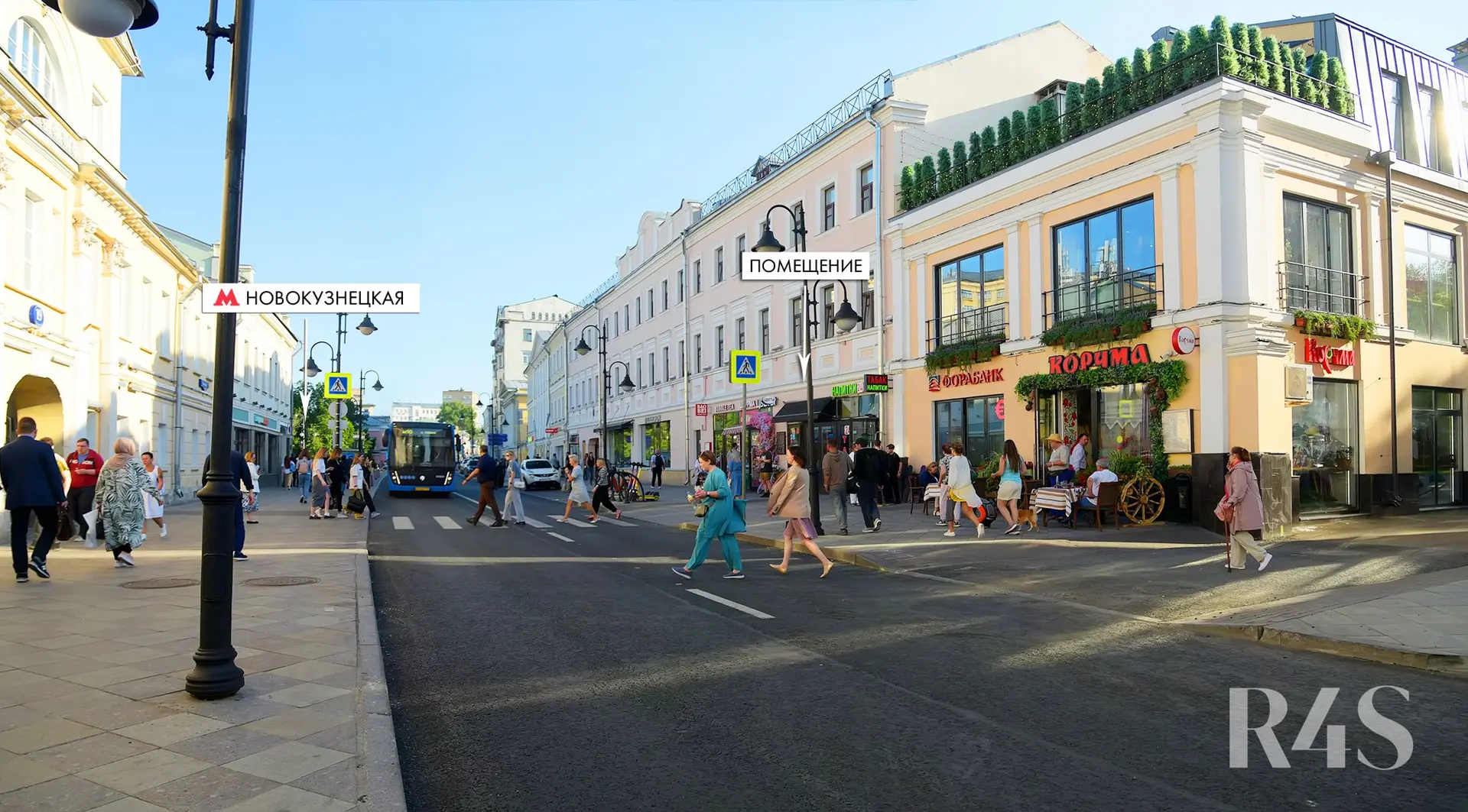 Продажа торгового помещения площадью 78.2 м2 в Москве: Пятницкая, 16с1 R4S | Realty4Sale