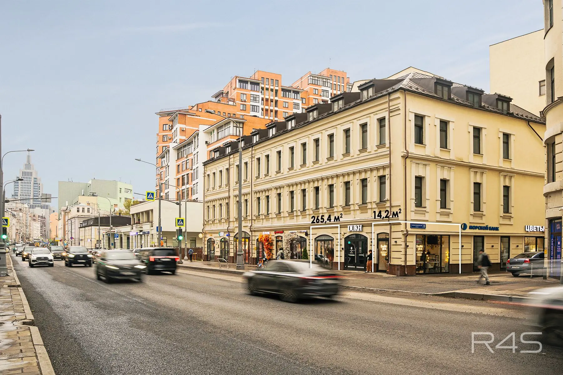 Продажа торгового помещения площадью 265.4 м2 в Москве: Новослободская, 19с1 R4S | Realty4Sale