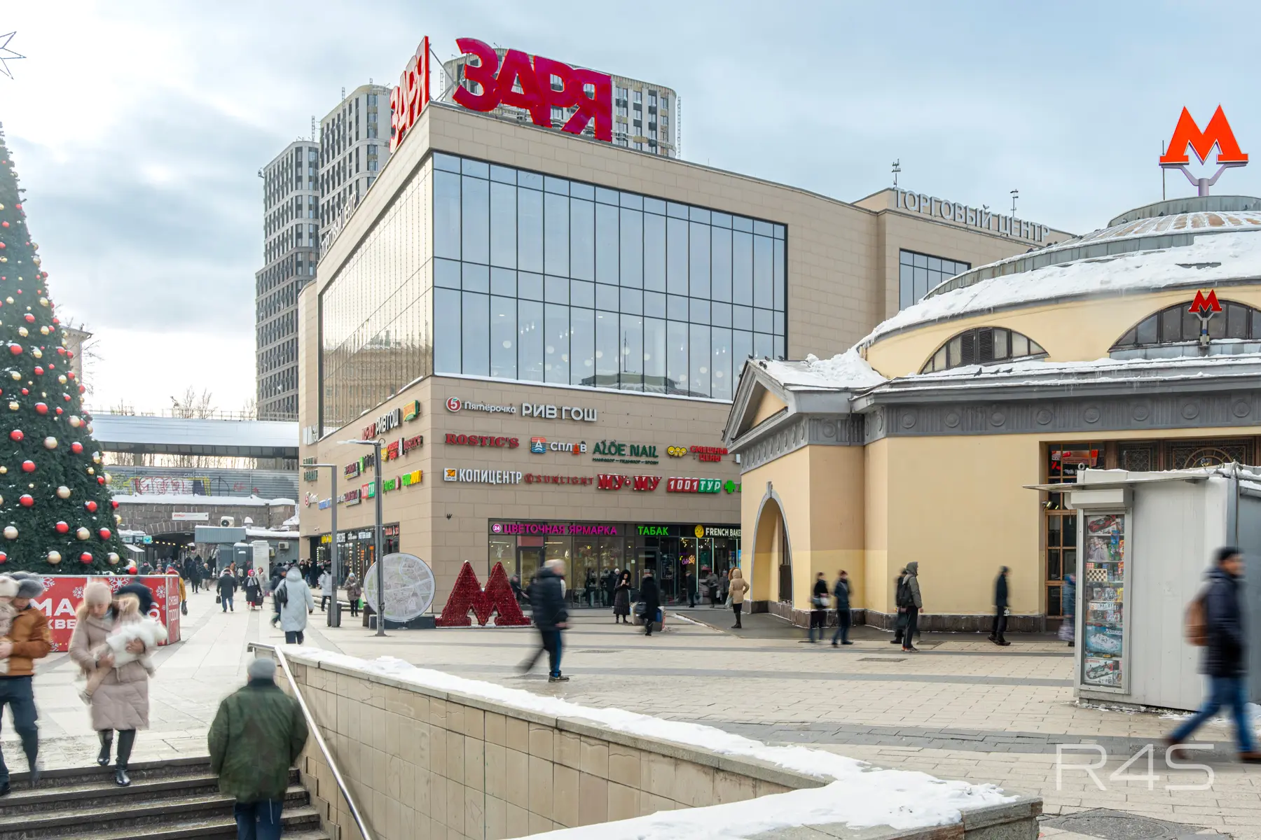 Аренда торговых помещений площадью 27.4 - 53.3 м2 в Москве: Большая Семеновская, 20 ТЦ «ЗАРЯ» R4S | Realty4Sale