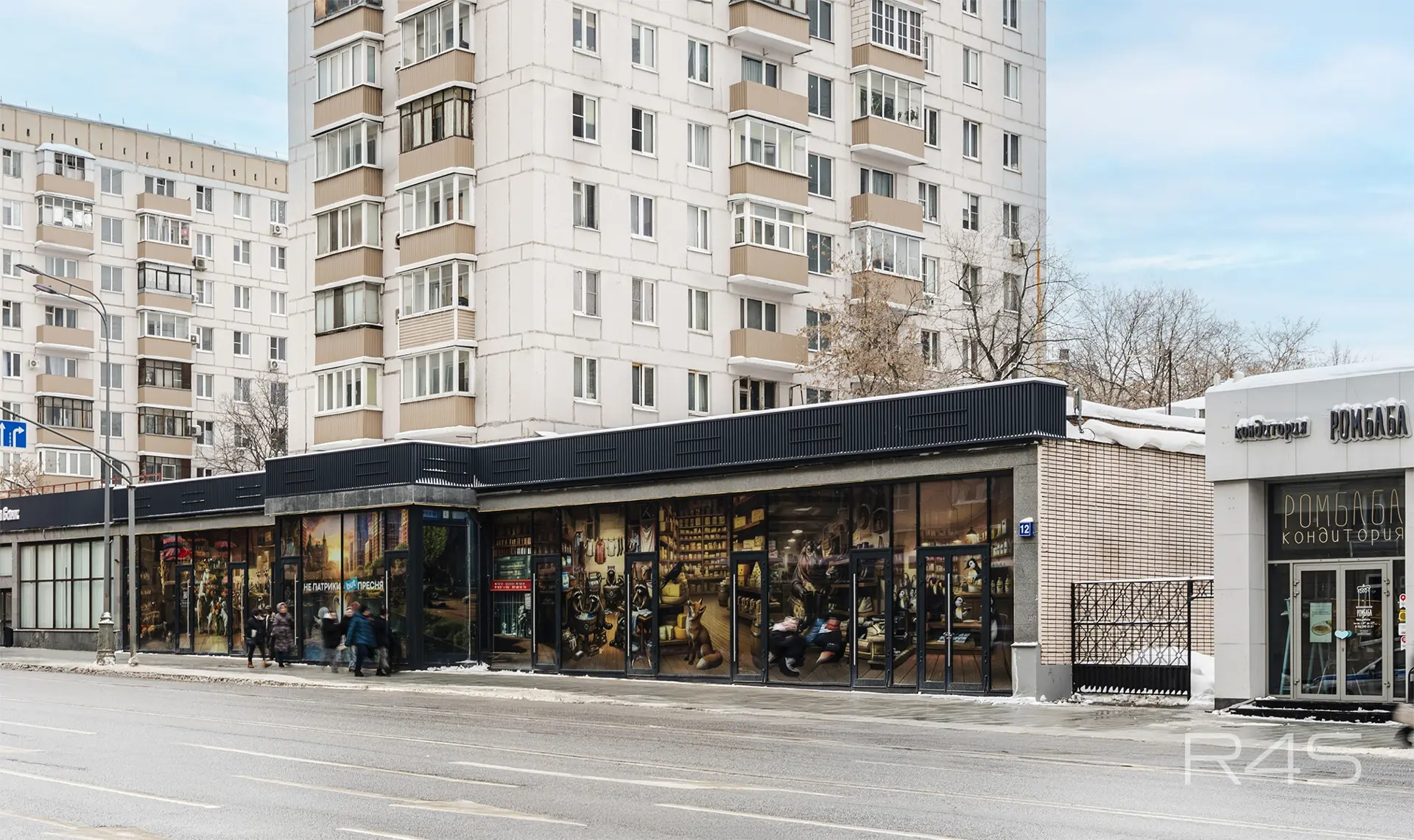 Аренда торговых помещений площадью 21 - 109 м2 в Москве: Красная Пресня, 12 R4S | Realty4Sale