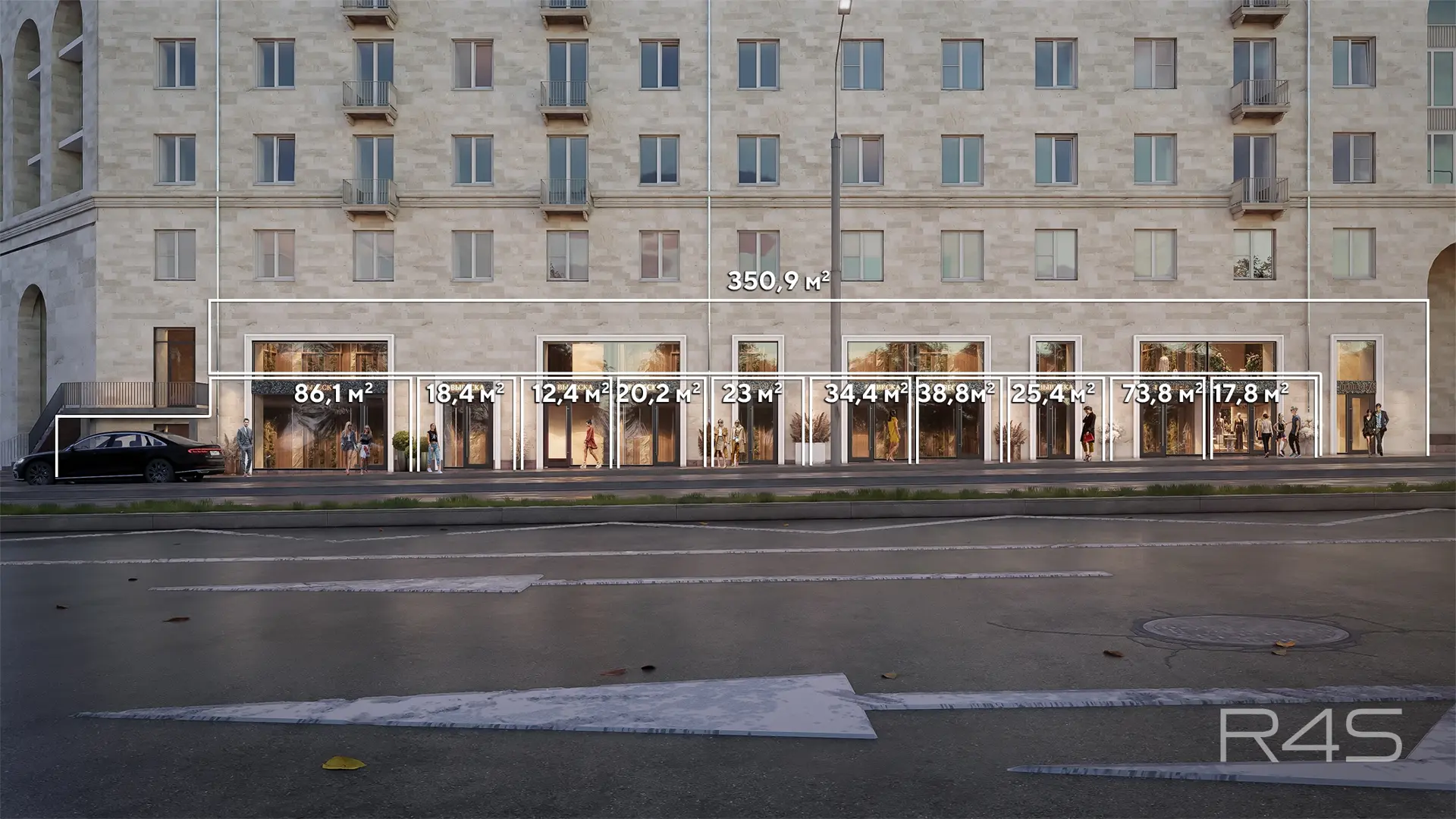 Продажа торговых помещений площадью 12.4 - 593.9 м2 в Москве: Ленинский проспект, 70 R4S | Realty4Sale