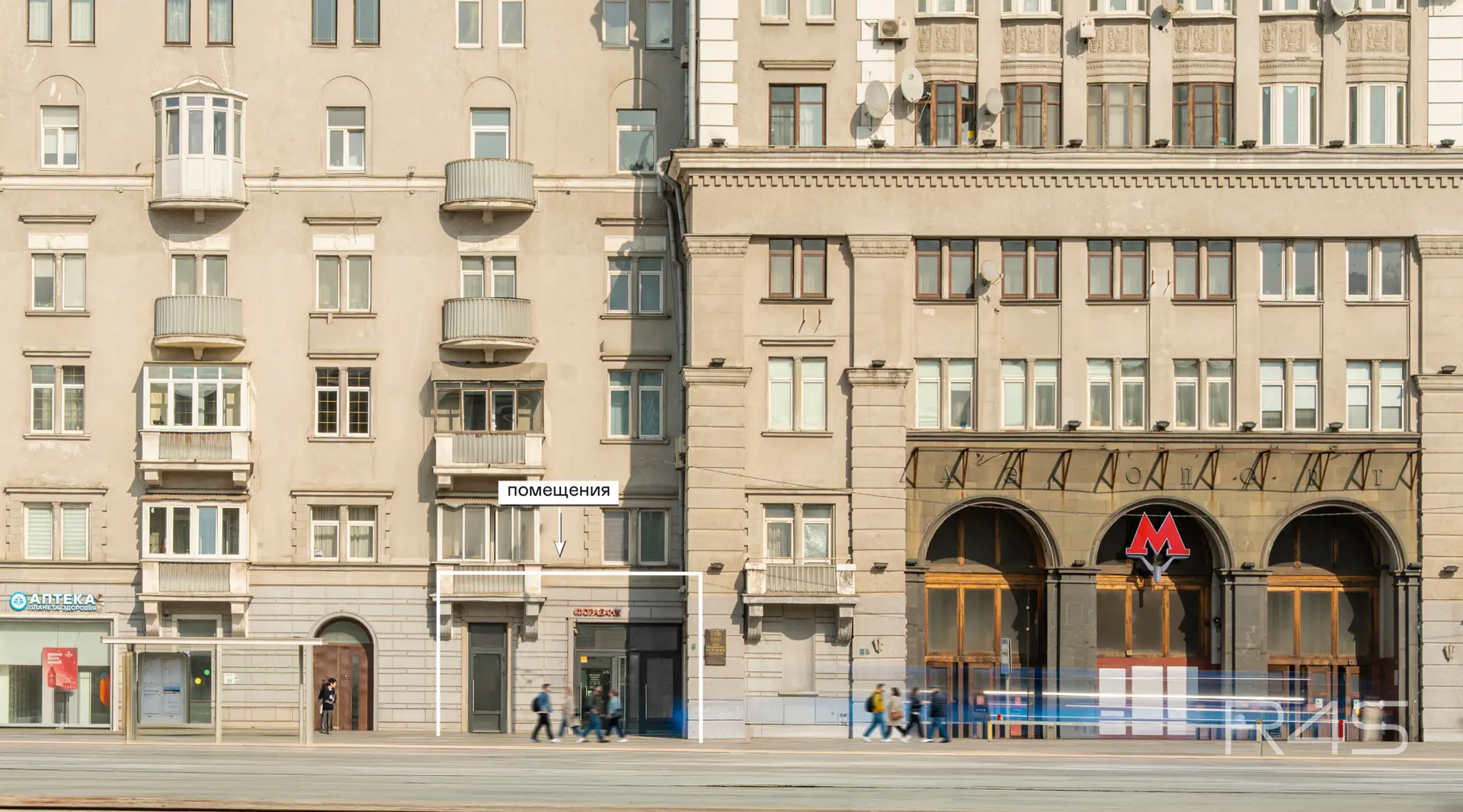 Аренда торговых помещений площадью 10.1 - 64.1 м2 в Москве: Ленинградский проспект, 62 R4S | Realty4Sale