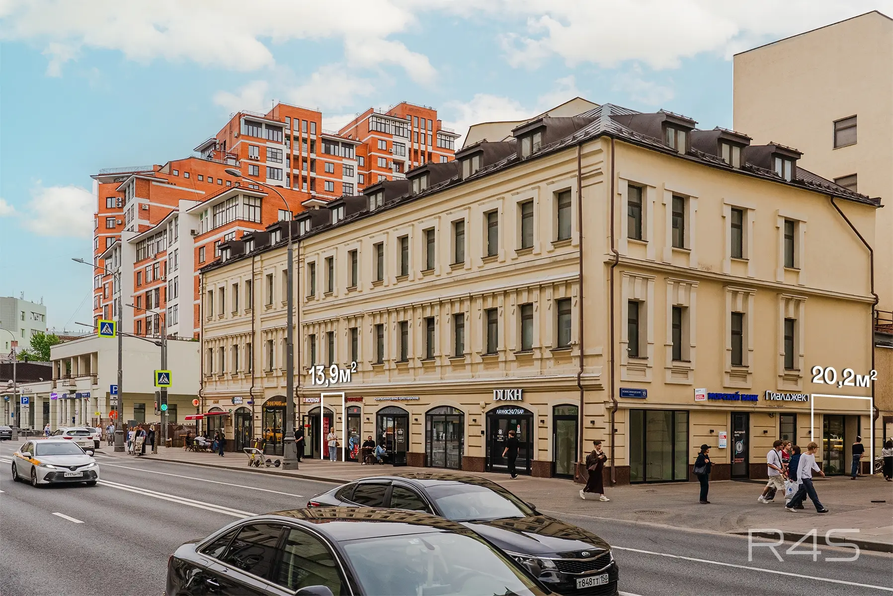 Аренда торговых помещений площадью 13.9 - 20.2 м2 в Москве: Новослободская, 19с1 R4S | Realty4Sale