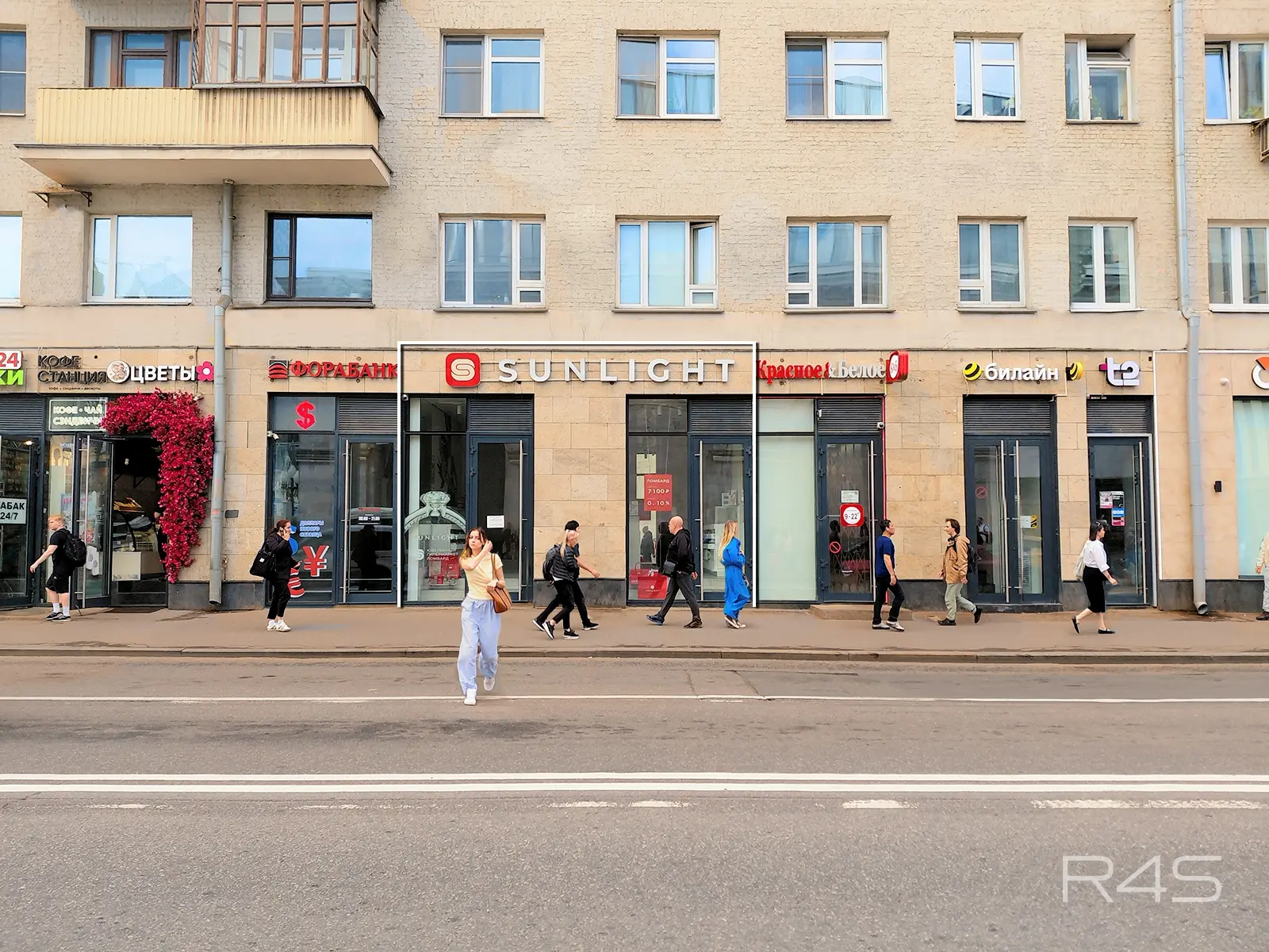 Аренда торгового помещения площадью 44.5 м2 в Москве: Грузинский Вал, 28/45 R4S | Realty4Sale