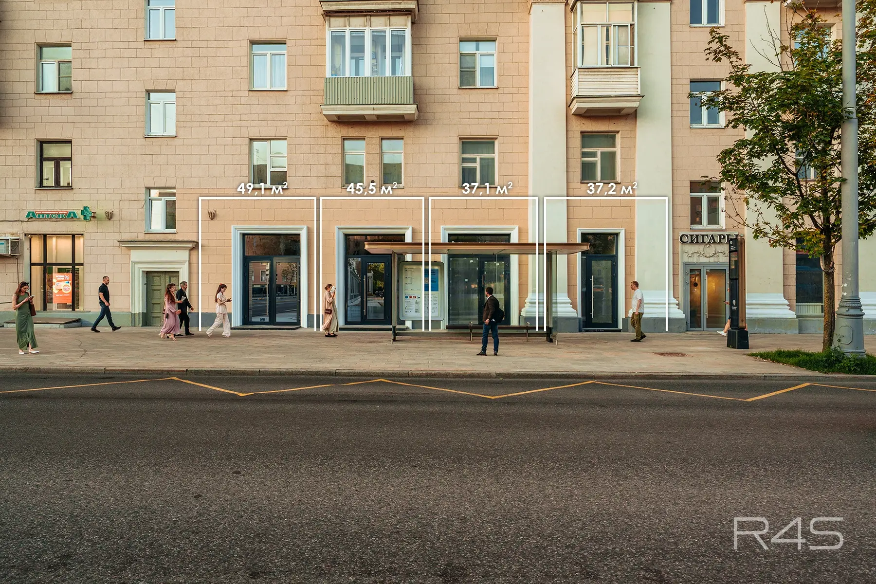 Продажа торговых помещений площадью 37.1 - 49.1 м2 в Москве: Ленинградское шоссе, 8 R4S | Realty4Sale