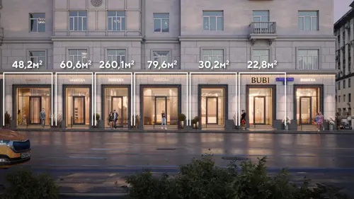 Продажа торговых помещений площадью 30.2 - 260.1 м2 в Москве:  1-я Тверская-Ямская улица, 11 R4S | Realty4Sale